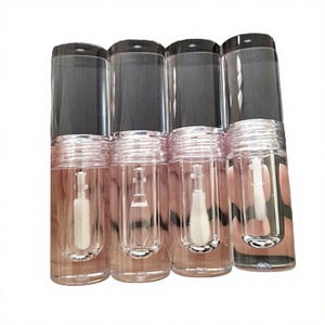 Conteneur d'huile à lèvres transparent en plastique avec logo personnalisé <span class=keywords><strong>ISMAN</strong></span>, mini tube transparent pour gloss à lèvres, emballage cosmétique, applicateur avec embout brosse, 2 ml - Product Image 3