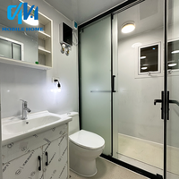 Rumah Kontainer Expandable QingHong 20/30FT dengan Kamar Mandi, Dua/Tiga Kamar Tidur untuk Villa