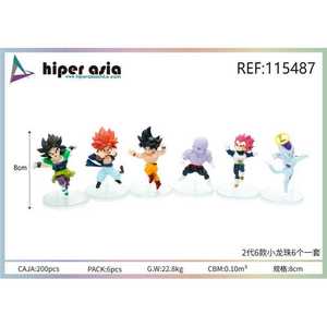 Set di figure di personaggi Anime Decorative da 8cm all'ingrosso di miniature di derivati di animazione da collezione - Product Image 1