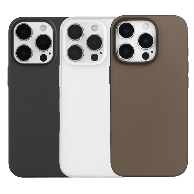 Ultra Thin Matte PP Frosted Lightweight Anti-Scratch Phone Case for 14/15/16/17 Air/Plus/Pro/Max