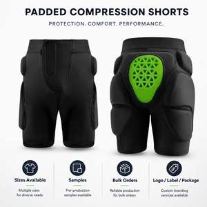 Shorts de protection rembourrés YOUNGSON pour le ski avec coussinets pour le coccyx et protections pour le snowboard, le patinage, faible MOQ, équipement de sécurité multisports - Product Image 5