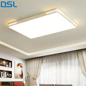 Hiện đại đơn giản vuông <span class=keywords><strong>LED</strong></span> Đèn trần thiết kế nhà bề mặt gắn kết cho phòng khách phòng ngủ đèn trần với điều khiển từ xa - Product Image 5