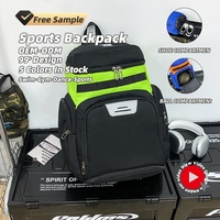 Sac à dos de sport et de gym minimaliste à grande capacité avec poche avant zippée, respirant et bretelles réglables