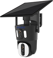 Caméra de sécurité solaire basse consommation 6MP IP66 étanche avec surveillance mobile en temps réel sur le cloud + audio bidirectionnel + partage multi-appareils