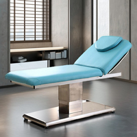 Lit de beauté électrique multifonctionnel réglable pour salon de massage au design moderne et luxueux Table de massage
