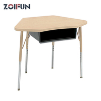 Meubles d'école modernes pour bibliothèque, table d'étudiant avec chaise et bureau intégrés avec tiroir pour la lecture