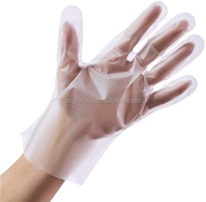 Gants <span class=keywords><strong>en</strong></span> <span class=keywords><strong>plastique</strong></span> TPE de qualité alimentaire, fabriqués sur mesure <span class=keywords><strong>en</strong></span> Chine, écologiques, transparents roses, noirs, durs, pour le travail alimentaire - Product Image 2