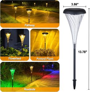 Luces LED Solares para Camino, Impermeables IP65, Cálidas, Decorativas para Jardín, Césped, Navidad, Recargables, Certificación RoHS - Product Image 5