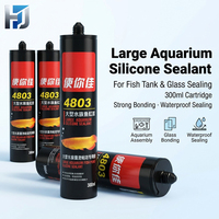 Scellant pour aquarium 4803, 300 ml, colle silicone à forte adhérence pour l'étanchéité des joints de verre d'aquarium