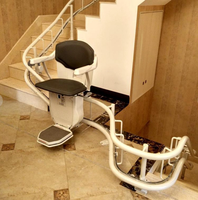 Ascenseur domestique incliné, mini-ascenseur d'escalier pour la maison, ascenseurs résidentiels, ascenseurs pour passagers, crémaillère et pignon