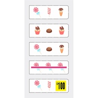 Billets à gratter à une fenêtre, cartes de loterie, impression de cartes de visite avec design personnalisé, caractéristiques anti-contrefaçon pour