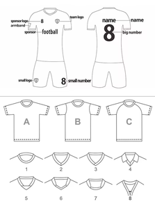 Erkek futbol forması, isim, numara, hızlı kuruyan, nefes alan spor forması ile kişiselleştirilebilir. - Product Image 5