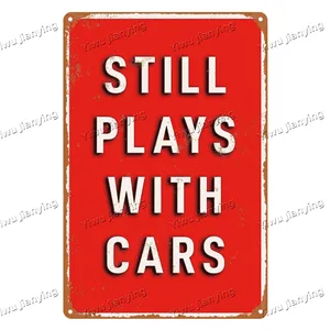 玩汽车汽车车牌号打开关闭海报金属公司名称标签路牌