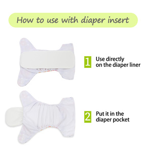 Inserts de couches pour bébés en coton de <span class=keywords><strong>bambou</strong></span> biologique à 4 couches personnalisables, super absorbants et Couche Bébé en Gros pour bébés - Product Image 6