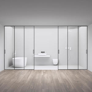 Interno residenziale isolato di alta qualità telaio in lega di alluminio <span class=keywords><strong>porta</strong></span> <span class=keywords><strong>scorrevole</strong></span> in vetro - Product Image 6