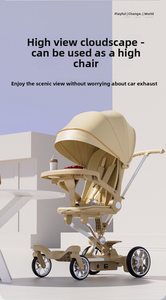 Passeggino Gemellare Leggero Personalizzabile a Quattro Ruote per Bambini, Premium con Angolo di Visione Elevato, Facile da Spingere e Pieghevole - Product Image 4