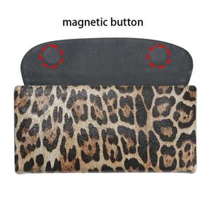 AndoBag Genuine Leather Long Wallet for Women Retro Leopard Print <b>Evening</b> <b>Bag</b> Elegant Versatile Clutch Purse 2604 - Product Image 3