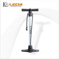 Pompe à air portable en alliage d'aluminium Lechi pour vélo, pompe à main légère pour ballon, pompe à pneu de vélo avec manomètre