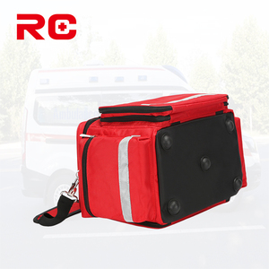 Grand grand sac médical professionnel trousses de premiers soins vides sac de traumatologie pour ambulance soins de santé à <span class=keywords><strong>domicile</strong></span> EMT, EMS, gris - Product Image 3