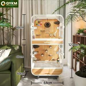 Offre Spéciale Premium Bois En Acier Inoxydable Maison D'oiseau Villa Décorative pour Perroquets Motif Personnalisé Intérieur Extérieur Utilisation - Product Image 1