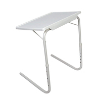 Table d'étude et de café pliable en plastique TANKEE TK-614 avec hauteur réglable, pliable, portable, durable et multi-usage