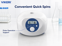 Mini-centrifugeuse de laboratoire D2012S haute vitesse 15000 tr/min avec moteur CC sans balais pour tubes PCR de 2 ml, 1,5 ml, 0,5 ml, 0,2 ml