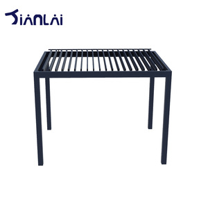 Auvent moderne de luxe à persiennes avec cadre en alliage d'aluminium, auvent en acrylique à pression pour l'extérieur, jardin, <span class=keywords><strong>terrasse</strong></span>, balcon, abri contre la pluie - Product Image 6