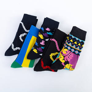 Nuovo arrivo multicolore cotone personalizzato equipaggio simpatici <span class=keywords><strong>calzini</strong></span> con motivi speciali stringhe cappelli a righe <span class=keywords><strong>per</strong></span> gli uomini - Product Image 2