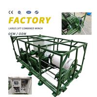 Treuil modulaire à grande capacité de levage, à tension et vitesse constantes, à entraînement par friction, avec stockage de câble ombilical et contrôle PLC