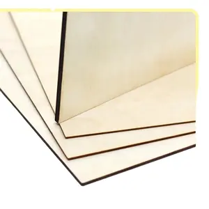 Wood Square Rectangle Unfinished Basswood Plywood Wooden Sheets Different Shapes And Thicknesses DIY And Model Building