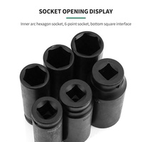 Jeu de douilles à percussion 1/2 "Drive Master Kit de douilles à percussion hexagonales profondes 35 pièces
