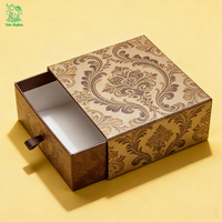 Boîte cadeau en carton rigide personnalisée, emballage de luxe pour bijoux, cosmétiques, parfums, boîte coulissante haut de gamme avec logo