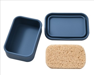 Boîte à Savon Portable Multifonctionnelle en Silicone, Égouttoir Intégré, Idéale pour les Voyages en Extérieur, Étui de Rangement, Cadeau Promotionnel et d'Affaires Transfrontalier - Product Image 3