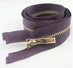 Lanke rol ritsleting logam N5 ritsleting logam dua sisi ritsleting logam perak Y gigi No. 5 mantel celana jaket ritsleting - Product Image 4