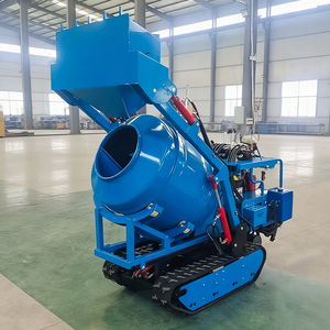 Usine chinoise de mini-bétonnières : Bétonnière mobile sur chenilles, portative et auto-déchargeante, en promotion - Product Image 5