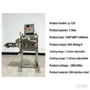 Máquina Cortadora Comercial de Carne Fresca para <span class=keywords><strong>Kebab</strong></span> y Cubos de Pescado, Máquina Cortadora de Tiras de Carne de Res, Fabricada en Acero Inoxidable 304 - Product Image 2