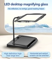 Lupa Digital LED de Escritorio de Última Generación con Diseño de Diadema, Sin Reflejos, Sin Mareos, Excelente Ayuda para la Lectura