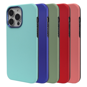 Somostel <span class=keywords><strong>2023</strong></span> superventas fundas galvanoplastia TPU + PC inyección de aceite funda de teléfono ACCESORIOS PARA CELULARES para iPhone 15 14 13 - Product Image 1