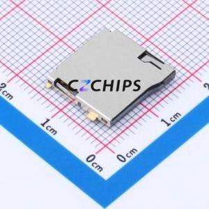 HX TF-CARD-Gold H1.8 SD Card / Memory Card Connector SMD Connector Self-Return Type MicroSD Card (TF Card) Card Holder 1.8mm - Product Image 1