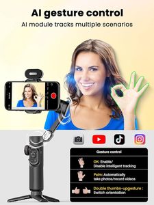 Módulo de Sensor de seguimiento AOCHUAN Smart XE AI, estabilizador de mano cardán de 3 ejes, Control de aplicación para grabación de vídeo Vlog de teléfono móvil - Product Image 4