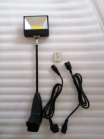 Spot LED en aluminium connectable 30W, angle de faisceau 120° réglable, bras long pour stand d'exposition/salon professionnel/musée/éclairage de centre d'arc