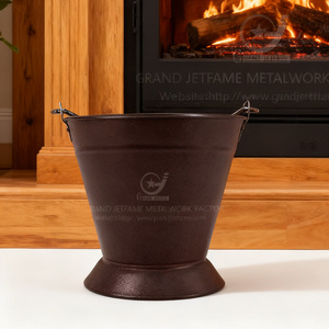 Direct Selling 6.7 Gallon Iron Powder Coating <strong>Copper</strong> <strong>Scuttle</strong> of <strong>Coal</strong> Cast Iron <strong>Coal</strong> <strong>Scuttle</strong> for Indoor Fireplace - Product Image 1