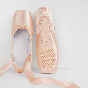 Chaussures de <span class=keywords><strong>ballerine</strong></span> pour femmes Chaussures de pointe en satin de danse de ballet professionnel pour filles - Product Image 6