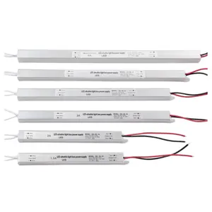 Transformateur de boîte à lumière led ultra-mince certifié BIS 220v à 12 v bande mince alimentation ultra-mince