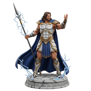 Modèle <span class=keywords><strong>de</strong></span> figurine Zeus en PVC 3D sur mesure, statue, cadeau <span class=keywords><strong>de</strong></span> collection, ornement <span class=keywords><strong>de</strong></span> bureau - Product Image 3