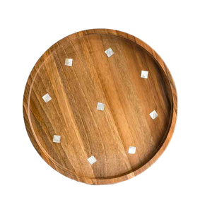 Trending Squire MO Bandeja de chocolate de madera de acacia Perfecto Eid Regalo Hogar Hotel Cocina Madre Perla Diseño también con hueso de Bambú - Product Image 1