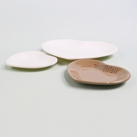 Assiette de buffet de mariage en mélamine en forme de cœur personnalisable et écologique, vaisselle de luxe en plastique de couleur unie, sans BPA, compatible lave-vaisselle