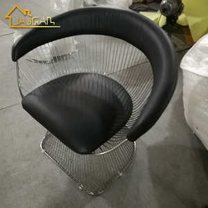 Großhandel Metall Esszimmer Warren <span class=keywords><strong>Platner</strong></span> Stühle Samt Grün Sessel Loungesessel für Wohnzimmer Büro Gelegentliche Stühle - Product Image 3