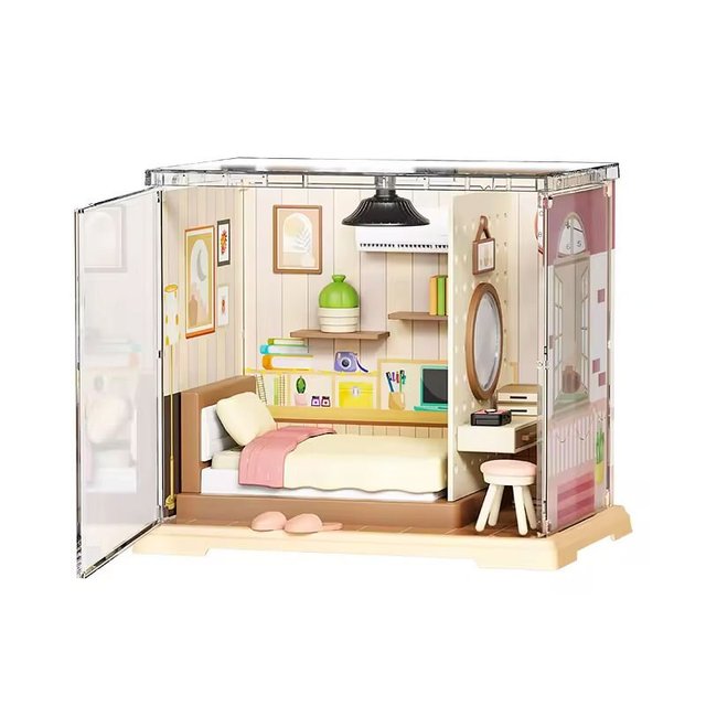 Mini Toy Store - 55pcs of a Container Mini Store Living Room and Display Collectibles for Kids, Teens, and Adults