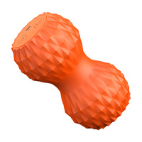 Masseur vibrant en forme de cacahuète chauffant pour la relaxation musculaire, rouleau de mollet électrique pour le fitness et le yoga, rechargeable par USB